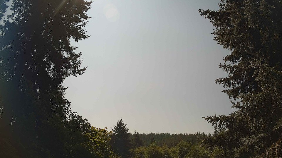 Pacific Northwest skyline timelapse frame from Aug 6th, 2026 at 1:45 PM