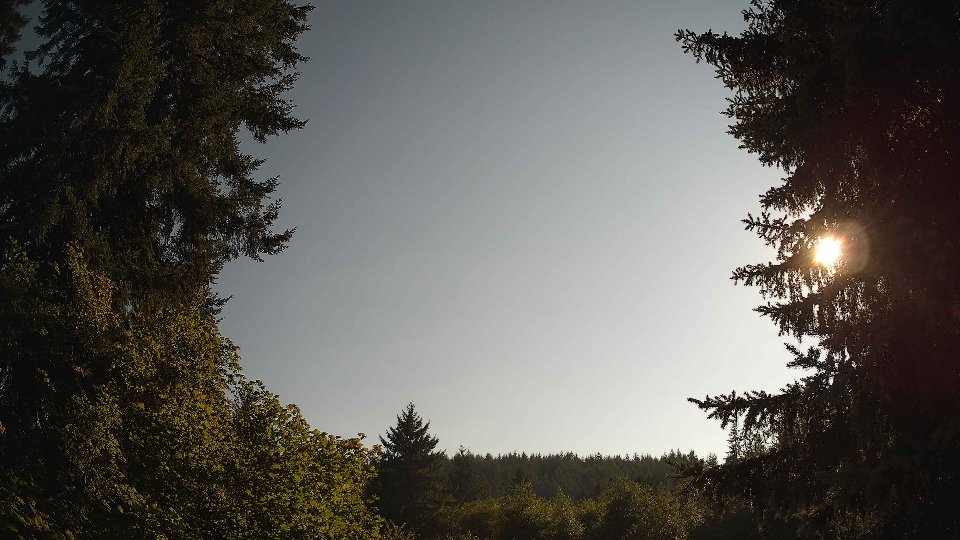 Pacific Northwest skyline timelapse frame from Aug 6th, 2026 at 5:45 PM