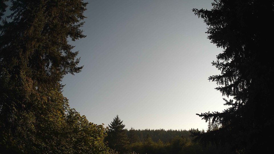 Pacific Northwest skyline timelapse frame from Aug 6th, 2026 at 6:45 PM