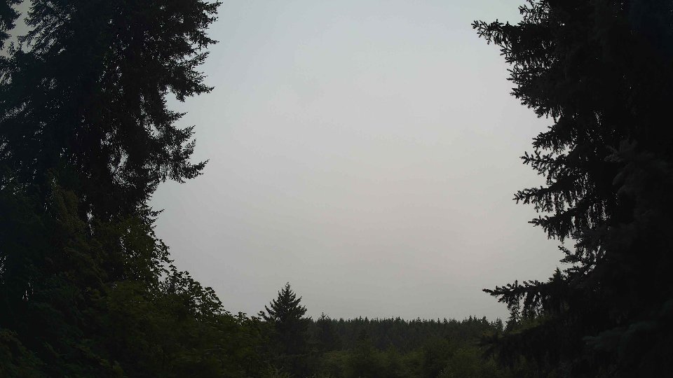 Pacific Northwest skyline timelapse frame from Aug 7th, 2026 at 6:45 AM