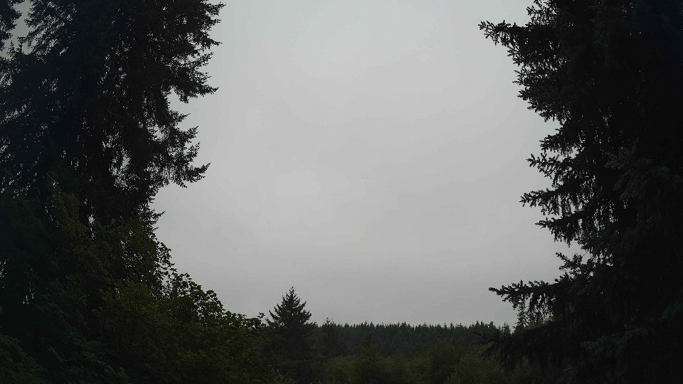 Pacific Northwest skyline timelapse frame from Aug 7th, 2026 at 8:45 AM