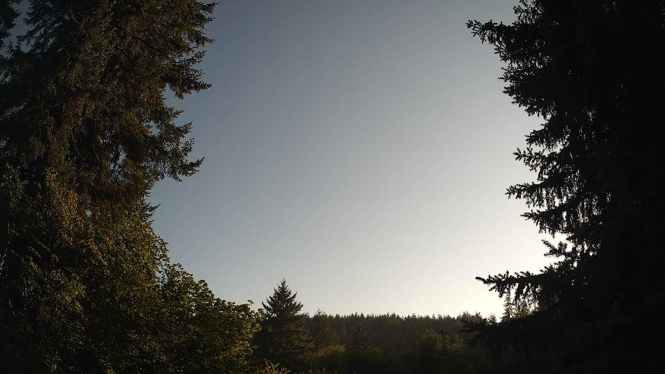 Pacific Northwest skyline timelapse frame from Aug 7th, 2026 at 7:00 PM