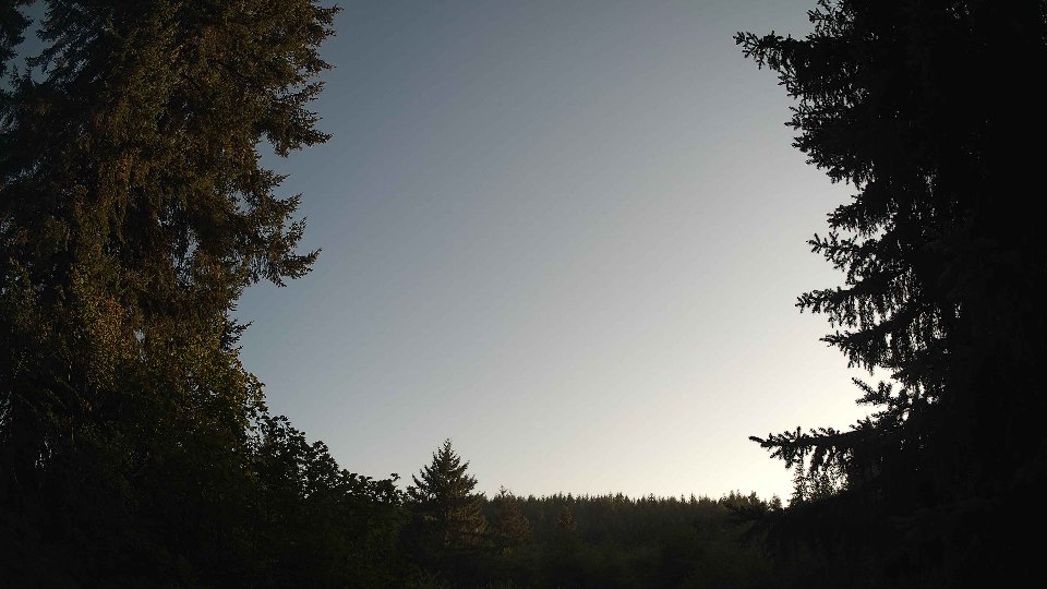 Pacific Northwest skyline timelapse frame from Aug 7th, 2026 at 7:15 PM