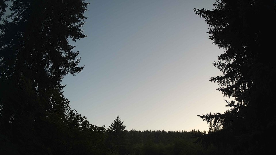 Pacific Northwest skyline timelapse frame from Aug 7th, 2026 at 8:15 PM