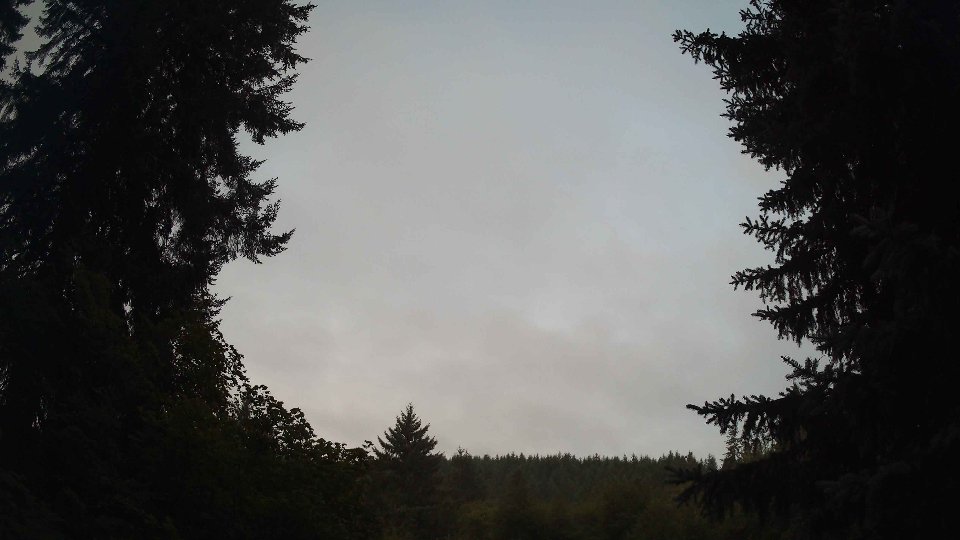 Pacific Northwest skyline timelapse frame from Aug 8th, 2026 at 5:45 AM