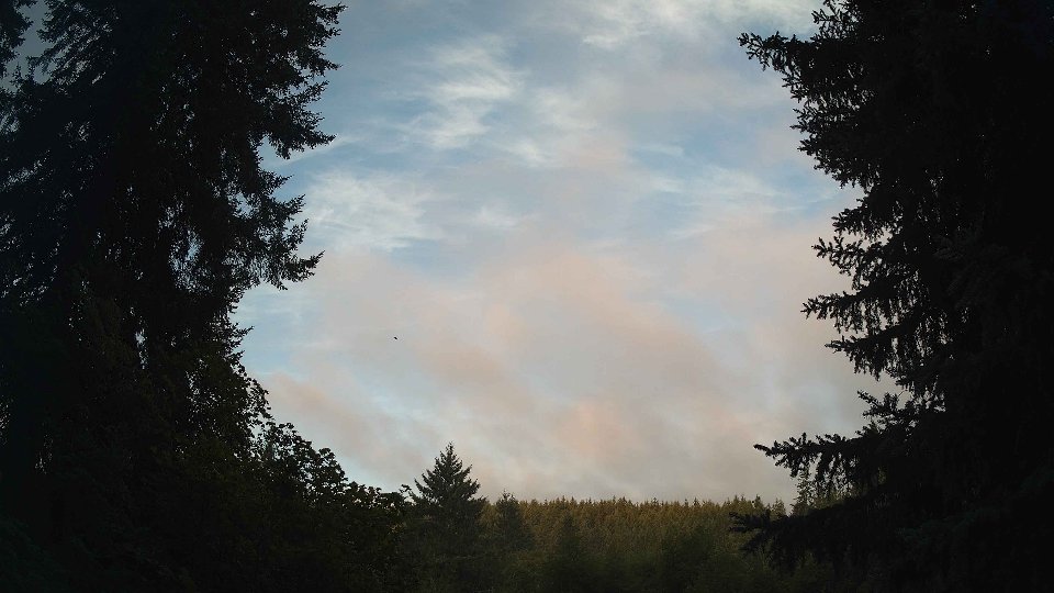 Pacific Northwest skyline timelapse frame from Aug 8th, 2026 at 6:30 AM