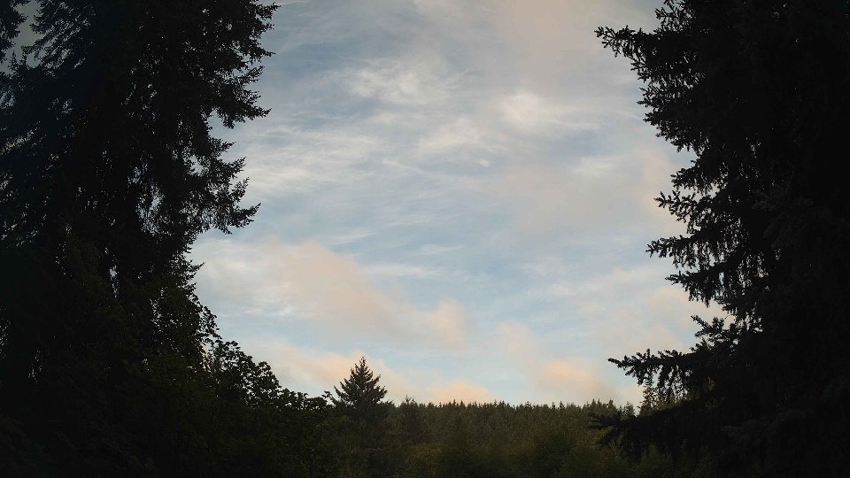 Pacific Northwest skyline timelapse frame from Aug 8th, 2026 at 6:45 AM