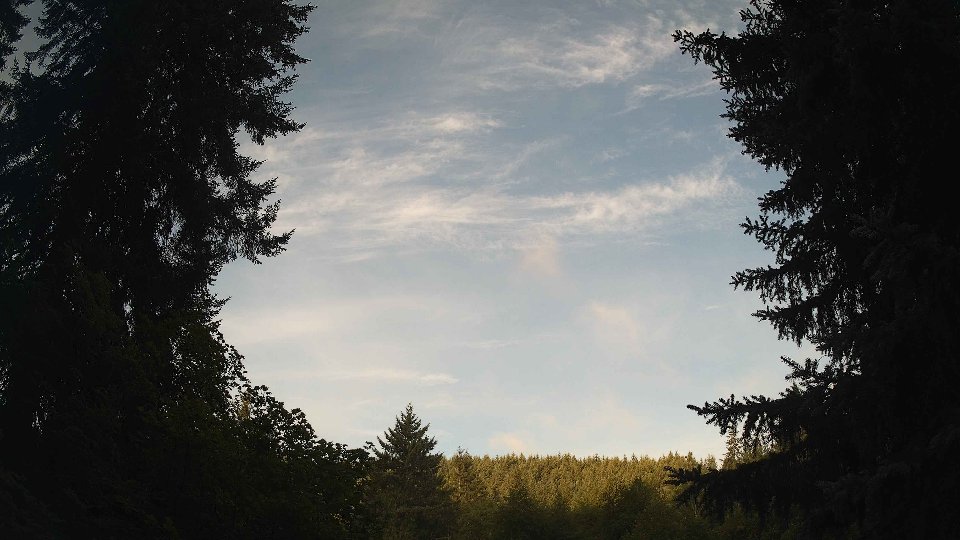 Pacific Northwest skyline timelapse frame from Aug 8th, 2026 at 7:00 AM