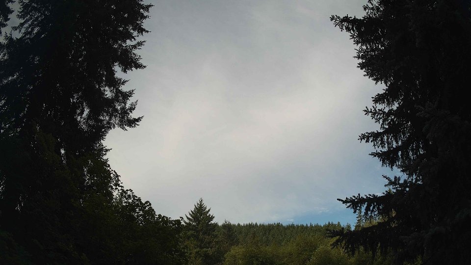 Pacific Northwest skyline timelapse frame from Aug 8th, 2026 at 8:30 AM