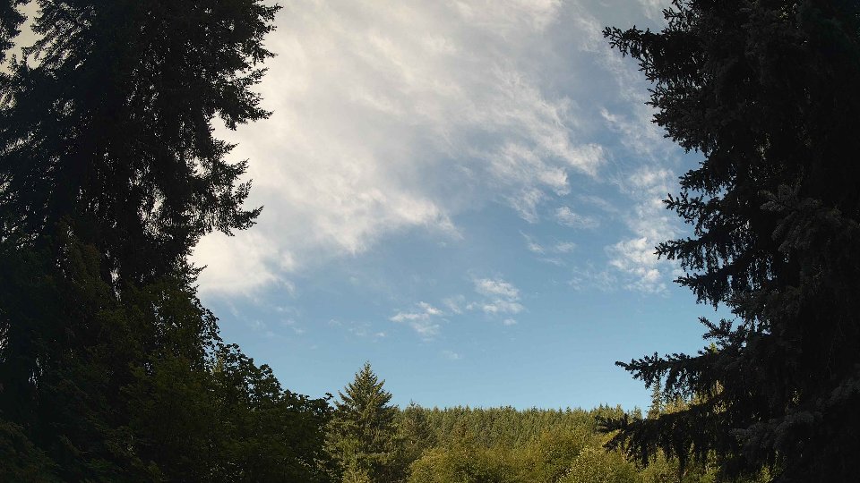 Pacific Northwest skyline timelapse frame from Aug 8th, 2026 at 8:45 AM