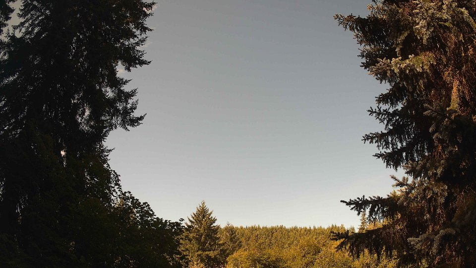 Pacific Northwest skyline timelapse frame from Aug 8th, 2026 at 9:45 AM