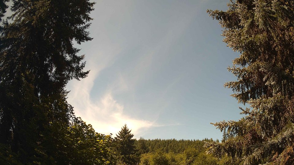 Pacific Northwest skyline timelapse frame from Aug 8th, 2026 at 12:00 PM