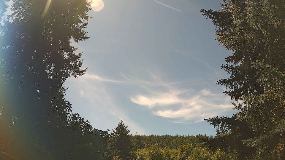 Pacific Northwest skyline timelapse frame from Aug 8th, 2026 at 1:00 PM