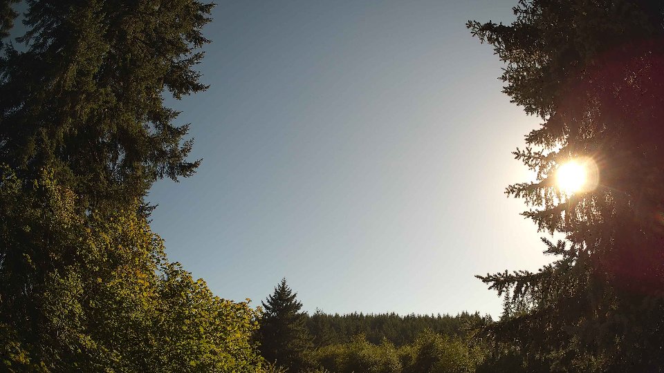 Pacific Northwest skyline timelapse frame from Aug 8th, 2026 at 5:45 PM