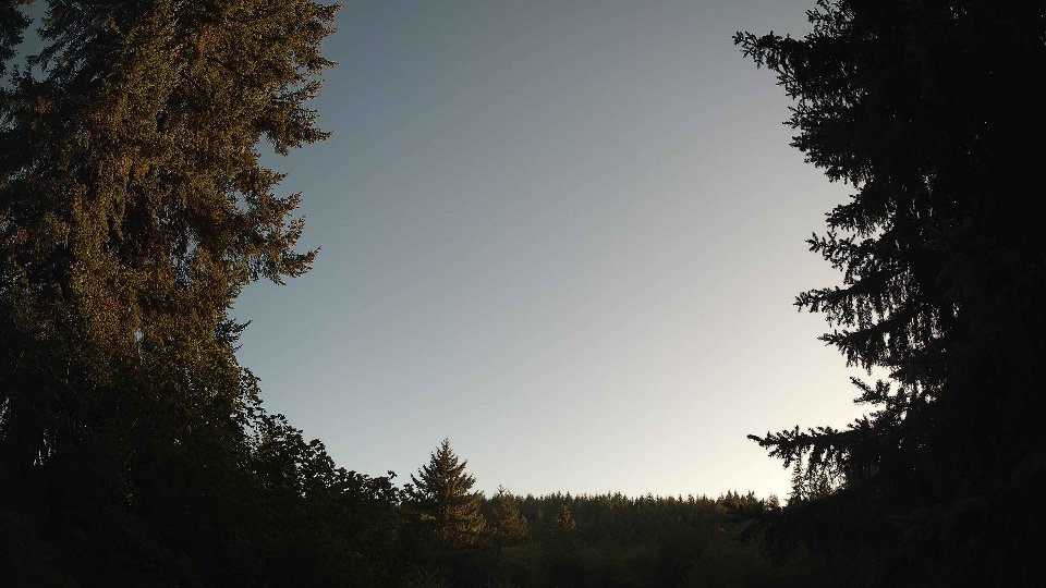 Pacific Northwest skyline timelapse frame from Aug 8th, 2026 at 7:15 PM