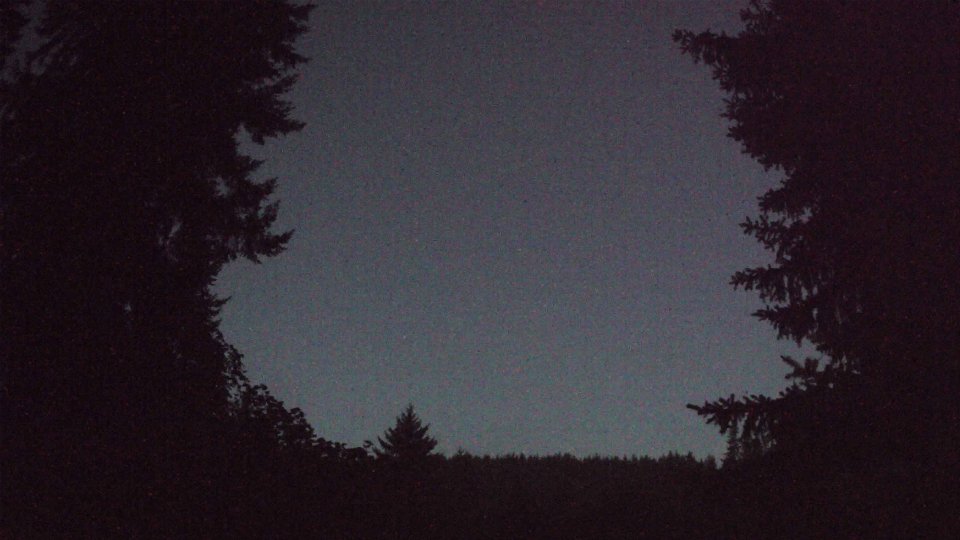 Pacific Northwest skyline timelapse frame from Aug 8th, 2026 at 5:18 AM