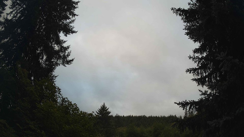 Pacific Northwest skyline timelapse frame from Aug 9th, 2026 at 6:45 AM