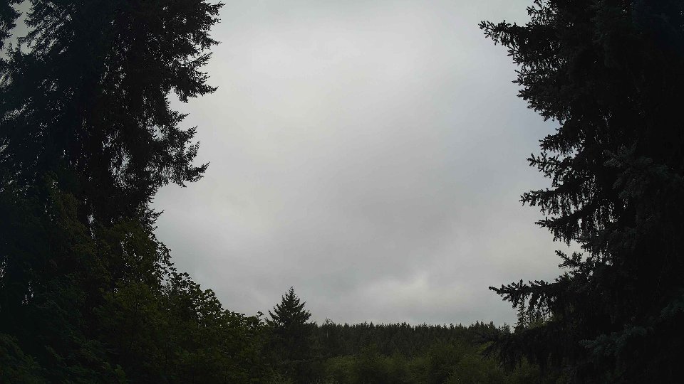Pacific Northwest skyline timelapse frame from Aug 9th, 2026 at 8:30 AM