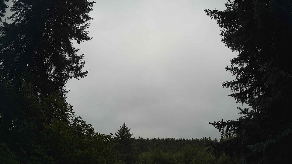 Pacific Northwest skyline timelapse frame from Aug 9th, 2026 at 8:45 AM