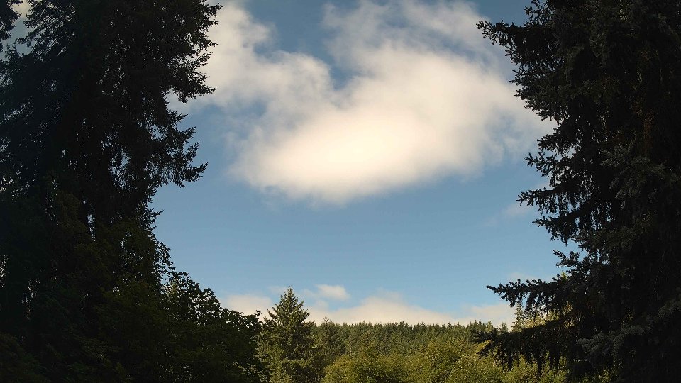 Pacific Northwest skyline timelapse frame from Aug 9th, 2026 at 9:45 AM