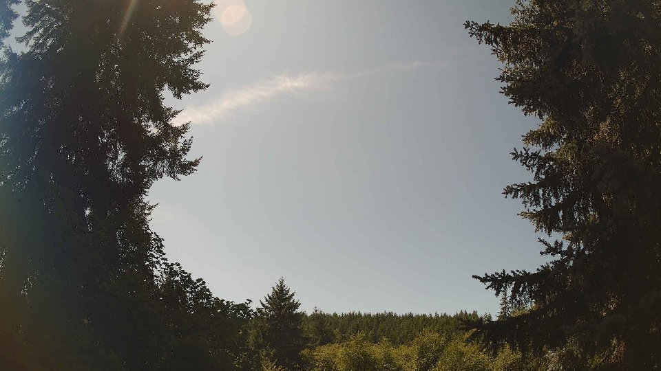 Pacific Northwest skyline timelapse frame from Aug 9th, 2026 at 1:15 PM