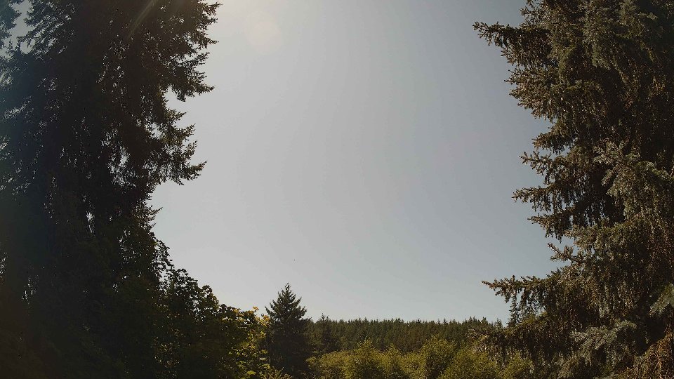 Pacific Northwest skyline timelapse frame from Aug 9th, 2026 at 1:45 PM