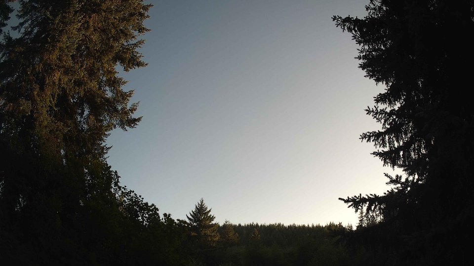 Pacific Northwest skyline timelapse frame from Aug 9th, 2026 at 7:15 PM