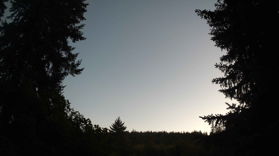 Pacific Northwest skyline timelapse frame from Aug 9th, 2026 at 8:45 PM