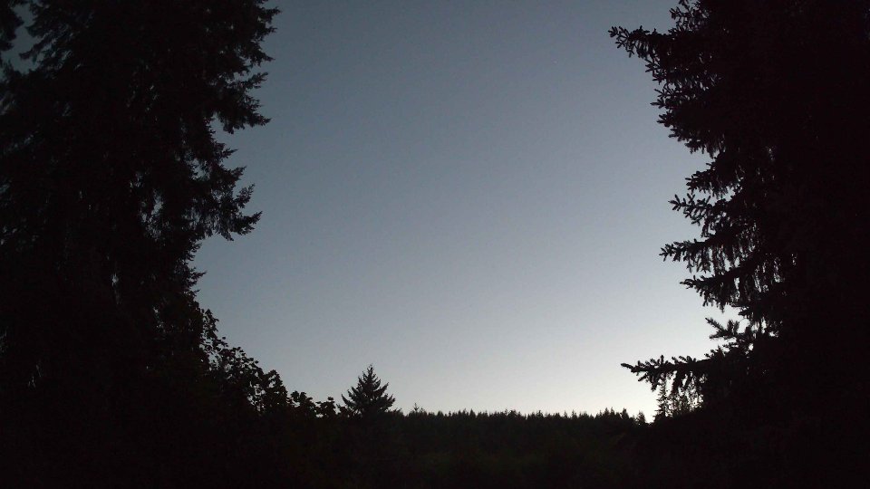 Pacific Northwest skyline timelapse frame from Aug 9th, 2026 at 8:59 PM