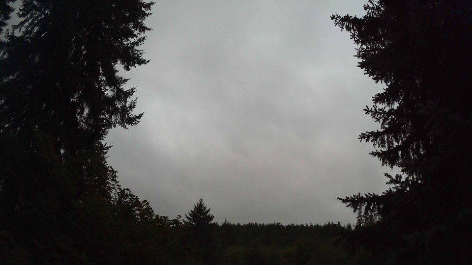 Pacific Northwest skyline timelapse frame from Aug 10th, 2026 at 5:45 AM