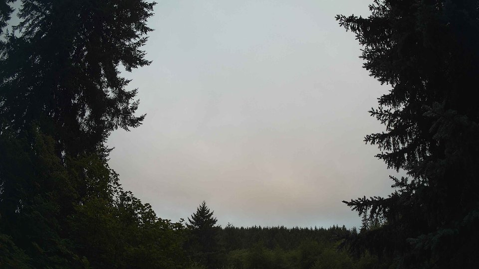 Pacific Northwest skyline timelapse frame from Aug 10th, 2026 at 6:30 AM