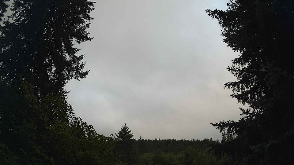 Pacific Northwest skyline timelapse frame from Aug 10th, 2026 at 7:00 AM