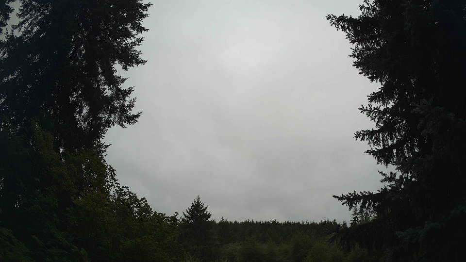 Pacific Northwest skyline timelapse frame from Aug 10th, 2026 at 9:45 AM
