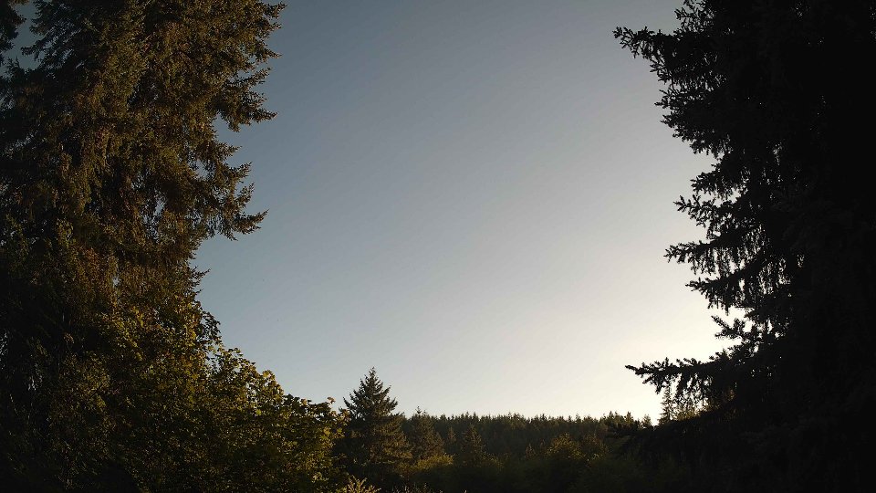 Pacific Northwest skyline timelapse frame from Aug 10th, 2026 at 7:00 PM