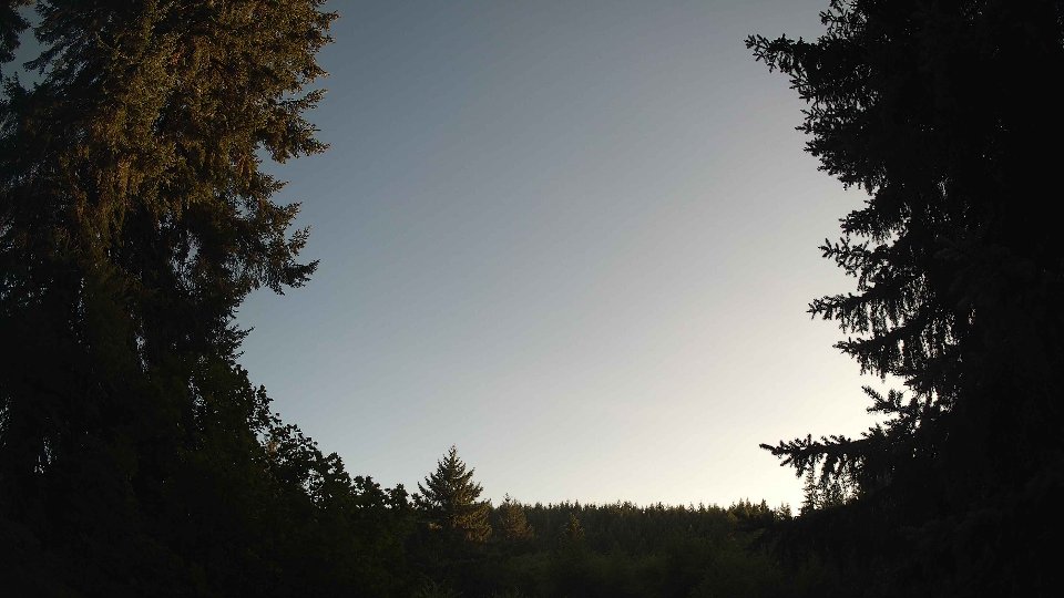 Pacific Northwest skyline timelapse frame from Aug 10th, 2026 at 7:15 PM