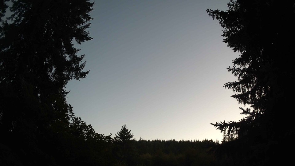 Pacific Northwest skyline timelapse frame from Aug 10th, 2026 at 8:45 PM