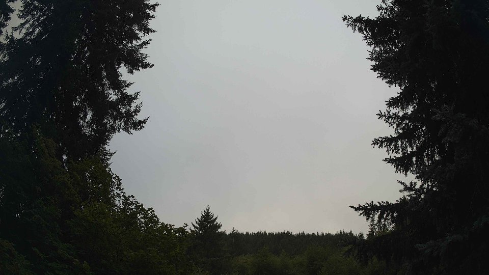 Pacific Northwest skyline timelapse frame from Aug 11th, 2026 at 8:00 AM