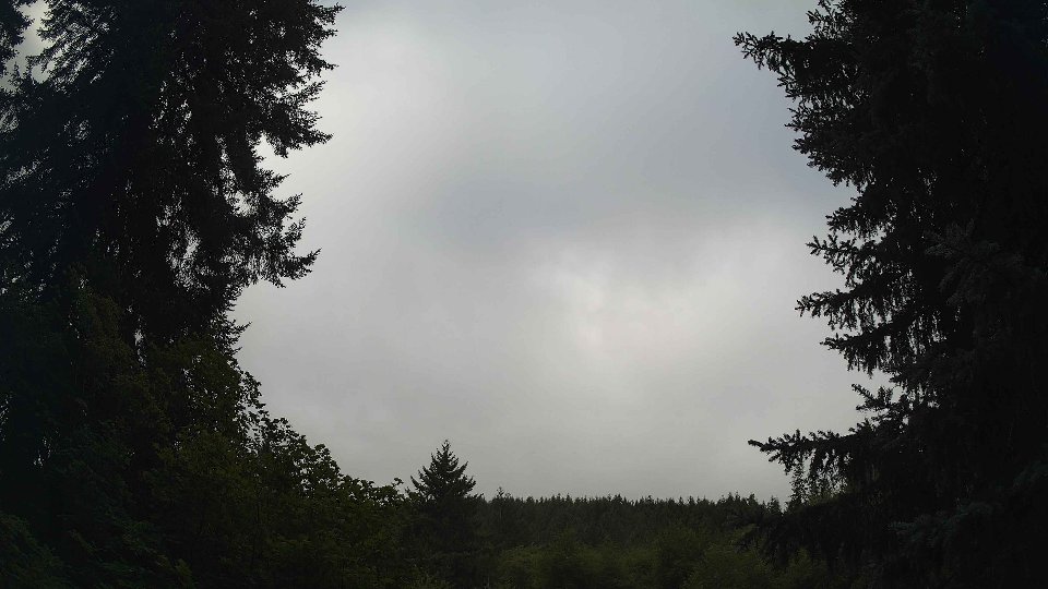 Pacific Northwest skyline timelapse frame from Aug 11th, 2026 at 9:45 AM
