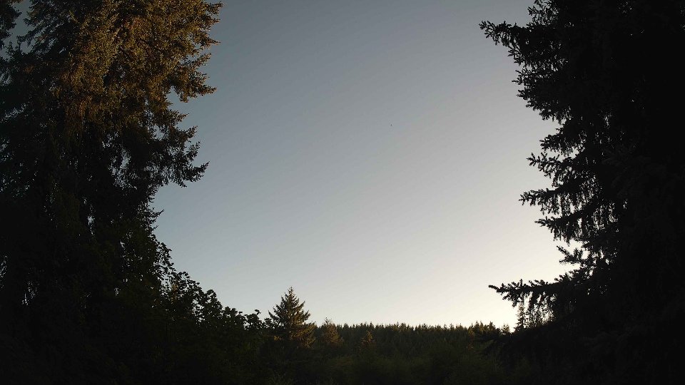 Pacific Northwest skyline timelapse frame from Aug 11th, 2026 at 7:15 PM