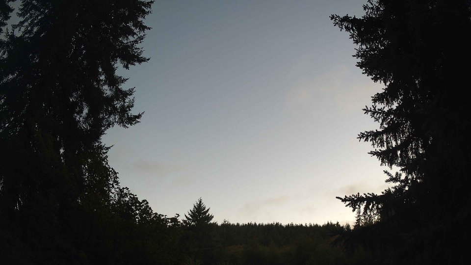 Pacific Northwest skyline timelapse frame from Aug 11th, 2026 at 8:30 PM