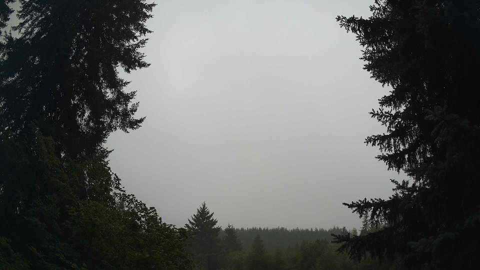 Pacific Northwest skyline timelapse frame from Aug 12th, 2026 at 8:00 AM