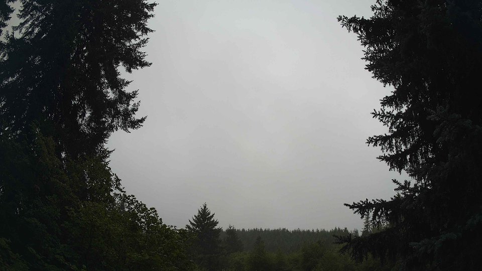 Pacific Northwest skyline timelapse frame from Aug 12th, 2026 at 8:30 AM
