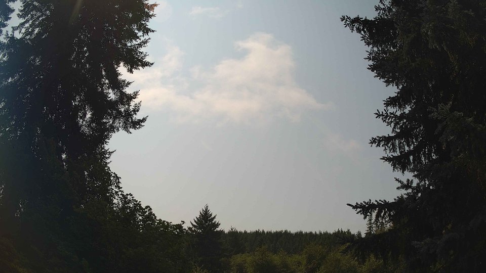 Pacific Northwest skyline timelapse frame from Aug 13th, 2026 at 12:00 PM