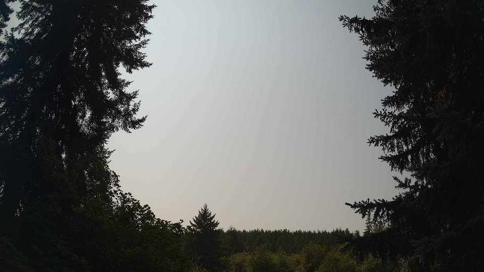 Pacific Northwest skyline timelapse frame from Aug 13th, 2026 at 12:15 PM