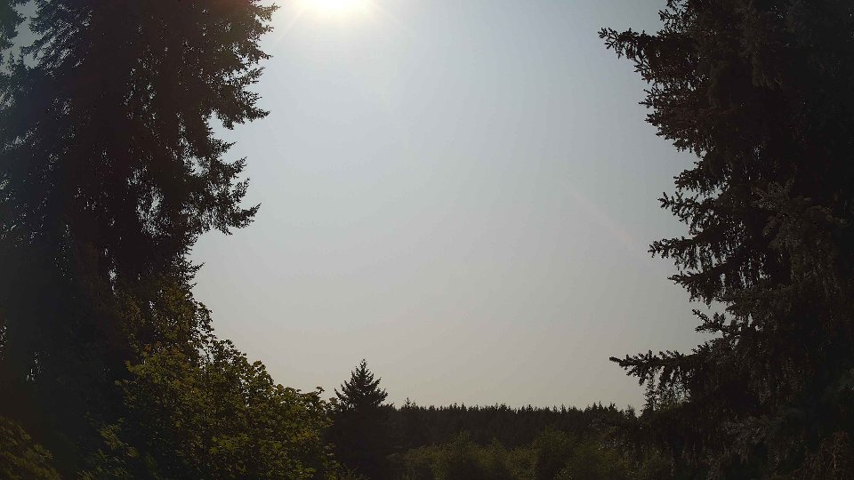 Pacific Northwest skyline timelapse frame from Aug 13th, 2026 at 1:30 PM