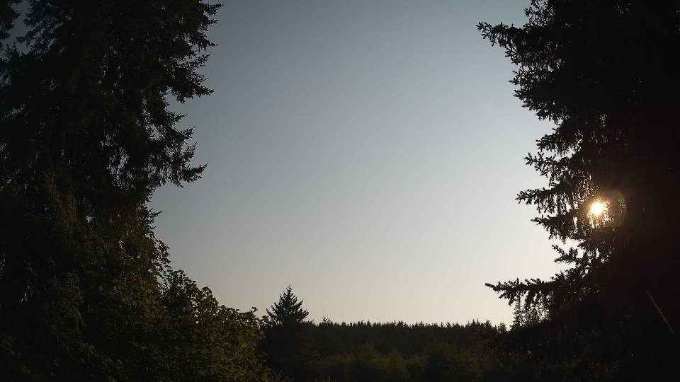 Pacific Northwest skyline timelapse frame from Aug 13th, 2026 at 5:00 PM