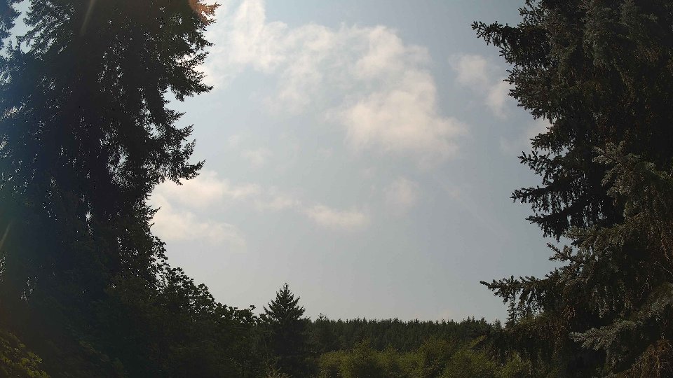 Pacific Northwest skyline timelapse frame from Aug 14th, 2026 at 12:45 PM