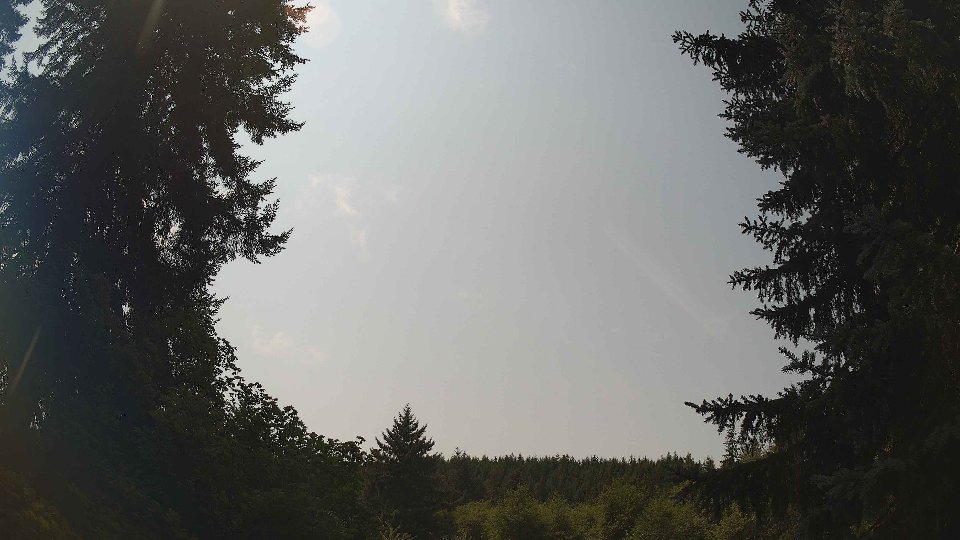Pacific Northwest skyline timelapse frame from Aug 14th, 2026 at 1:00 PM