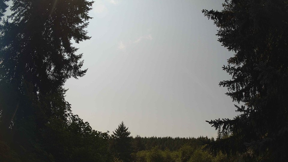 Pacific Northwest skyline timelapse frame from Aug 14th, 2026 at 1:15 PM