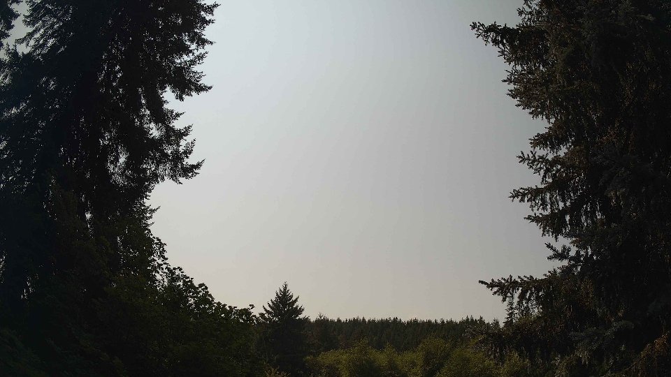 Pacific Northwest skyline timelapse frame from Aug 14th, 2026 at 1:30 PM
